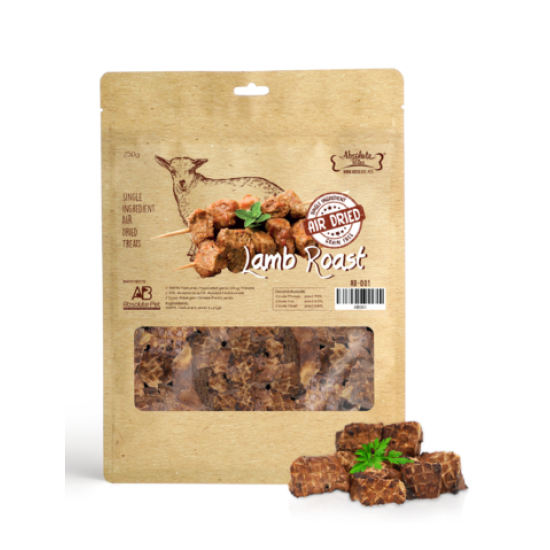 Absolute Bites Air Dried Lamb Roast Dog Treats 250g AB001