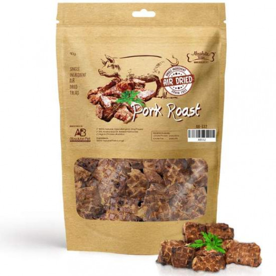 Absolute Bites Air Dried Pork Roast Dog Treats 90g AB532