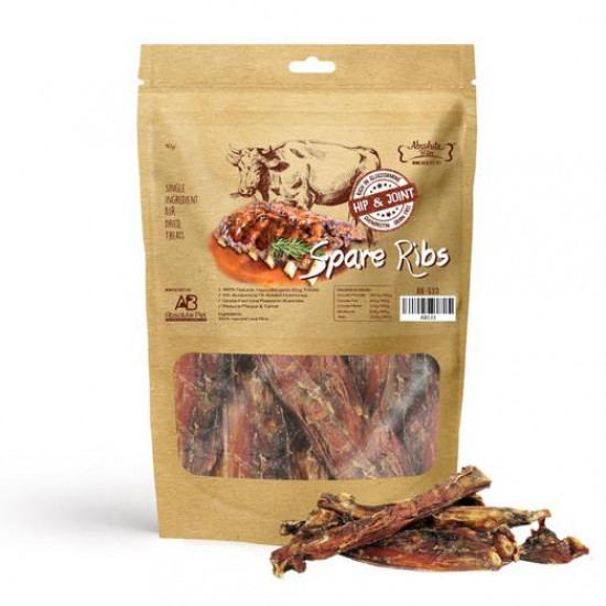 Absolute Bites 100% Real Veal Spare Ribs Dog Treats 90g AB533