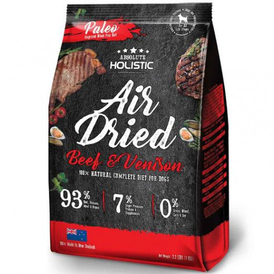 Absolute Holistic Air Dried Beef & Venison Dog Food (1kg) AD2003