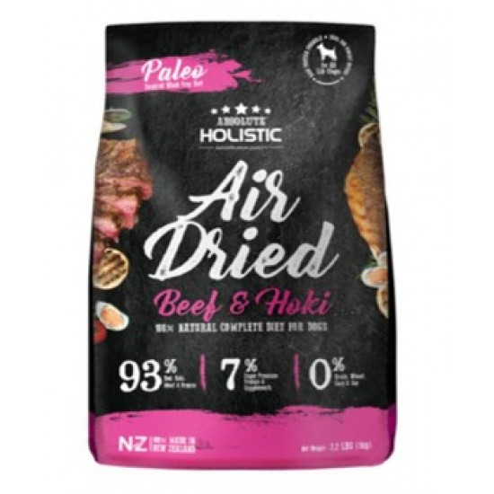 Absolute Holistic Air Dried Beef & Hoki Dry Dog Food (1kg) AD4082