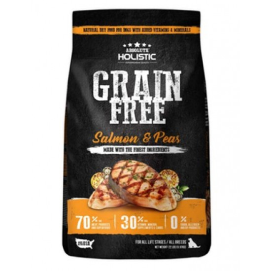 Absolute Holistic Grain Free Salmon & Peas Dog Dry Food (3 Sizes)