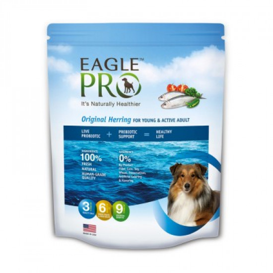 Eagle Pro Original Herring for young and Active Adult Dry Dog Formula  3.3lbs