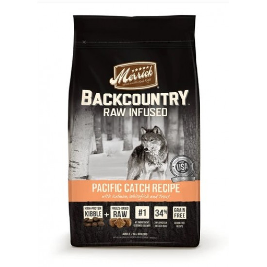 Merrick Backcountry Raw Infused Pacific Catch Recipe Dog Dry Food (2 Sizes)