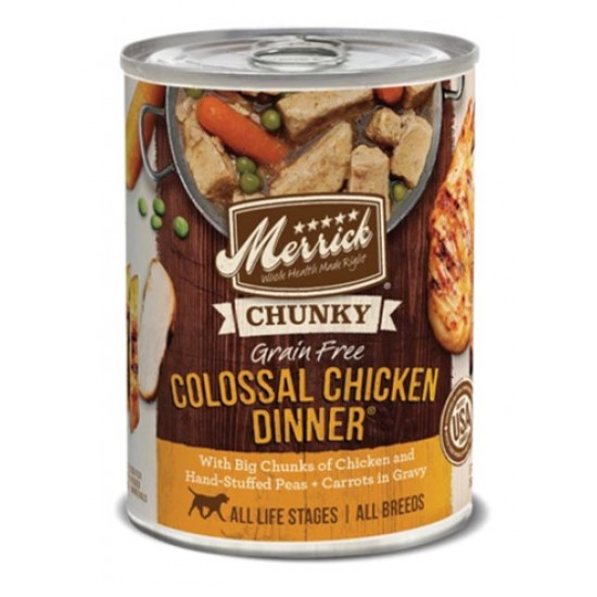 Merrick Chunky Colossal Chicken Dinner Dog Wet Food - 360g