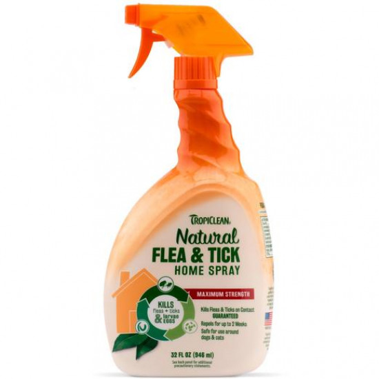 TropiClean Natural Flea & Tick Spray for Home 946ML